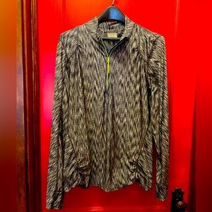 Athleta half zip heather grey pullover